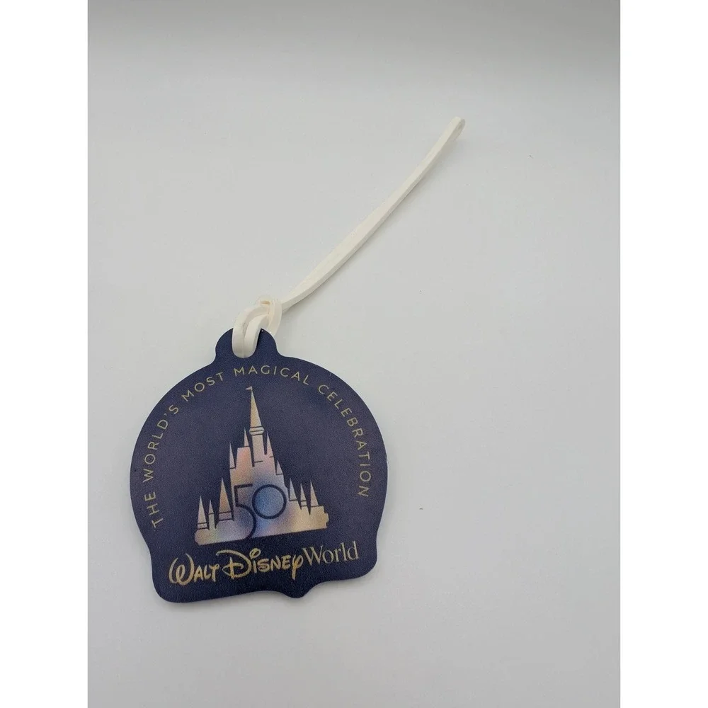Walt Disney World 50th Anniversary Luggage Tag New Unused
